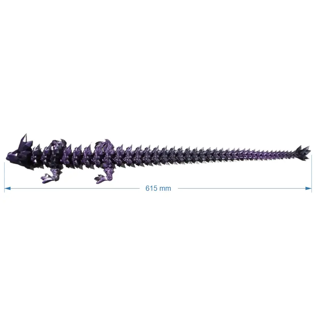 Crystal Dragon - Purple/Black - 615mm