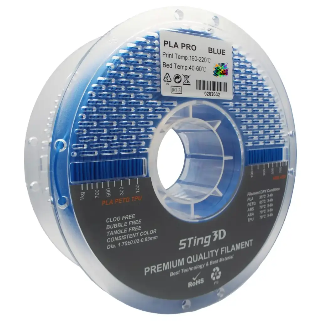 3D Pizza PLA Pro Filament 1kg - Blue