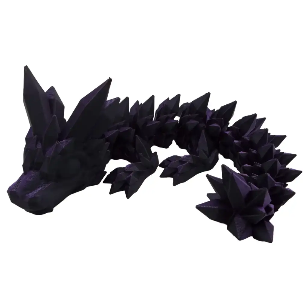 Baby Crystal Dragon - Purple/Black - 270mm