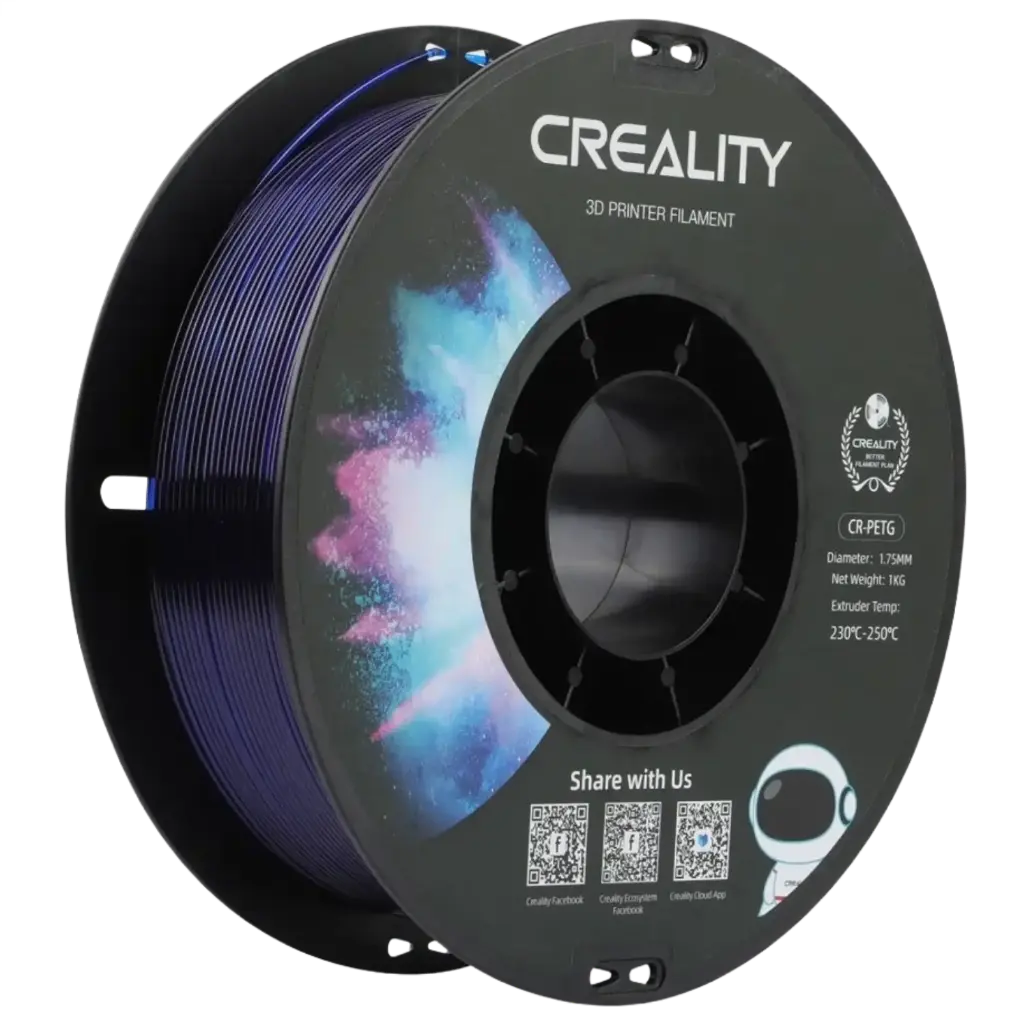Creality CR-PETG Filament 1kg – Transparent Blue | Tough, Weatherproof & High-Precision
