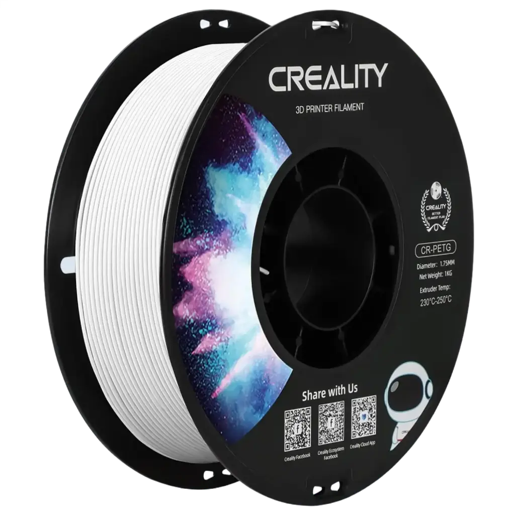 Creality CR-PETG Filament 1kg – White | Tough, Weatherproof & High-Precision