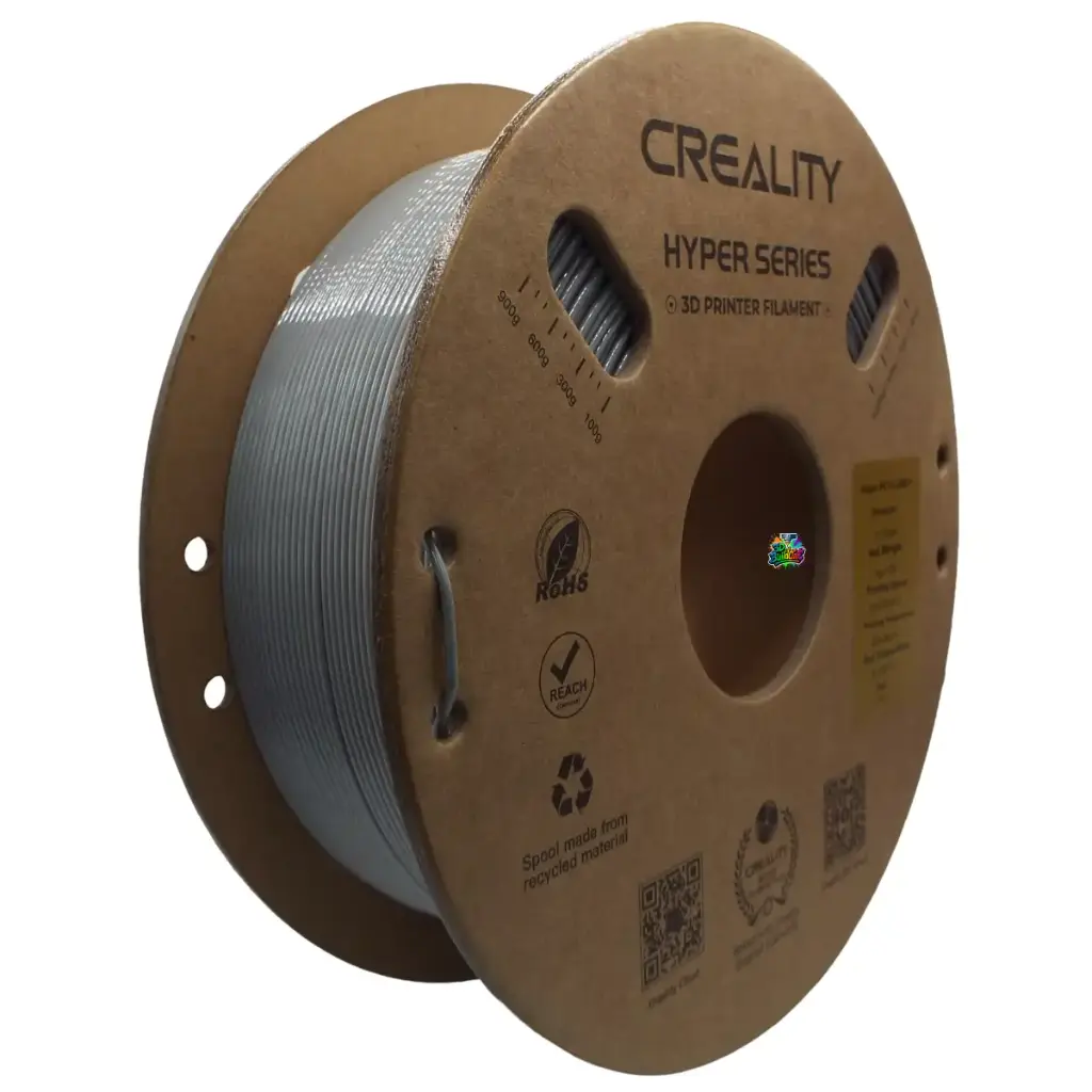 Creality Hyper-PETG Filament 1kg – Grey | High-Speed Printing, Durable & Smooth Finish