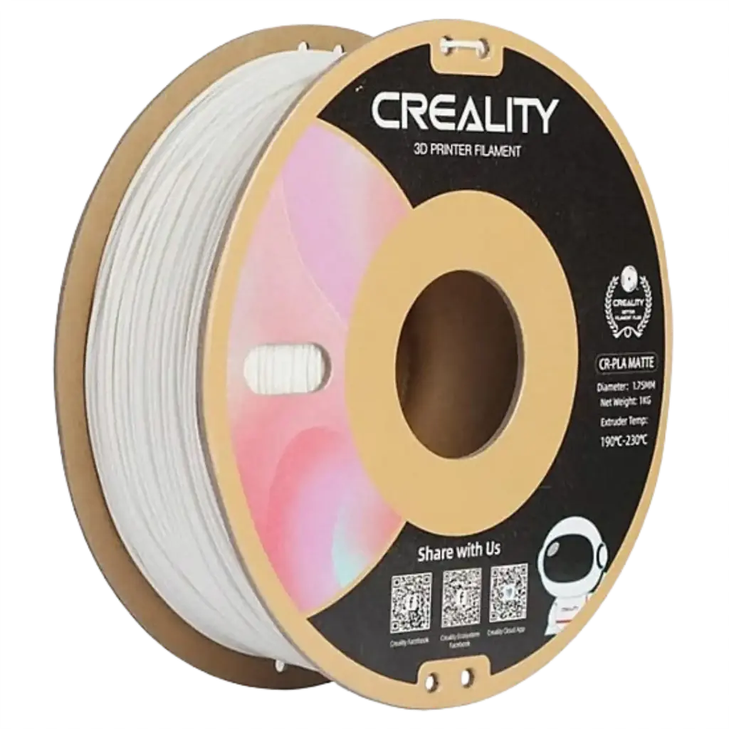 Creality CR-PLA Filament 1kg – Matte Gypsum White | High-Precision, Strong & Easy-Print