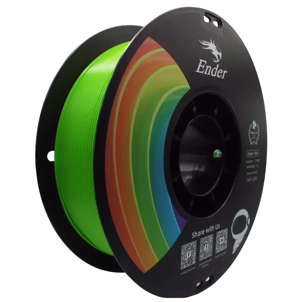 Creality Ender PLA+ Filament 1kg – Apple Green | Stronger, Smoother, Ender-Optimized