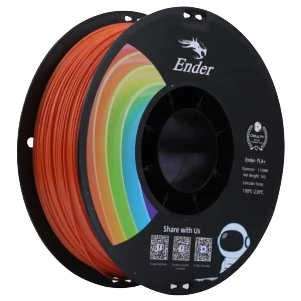 Creality Ender PLA+ Filament 1kg – Orange | Stronger, Smoother, Ender-Optimized