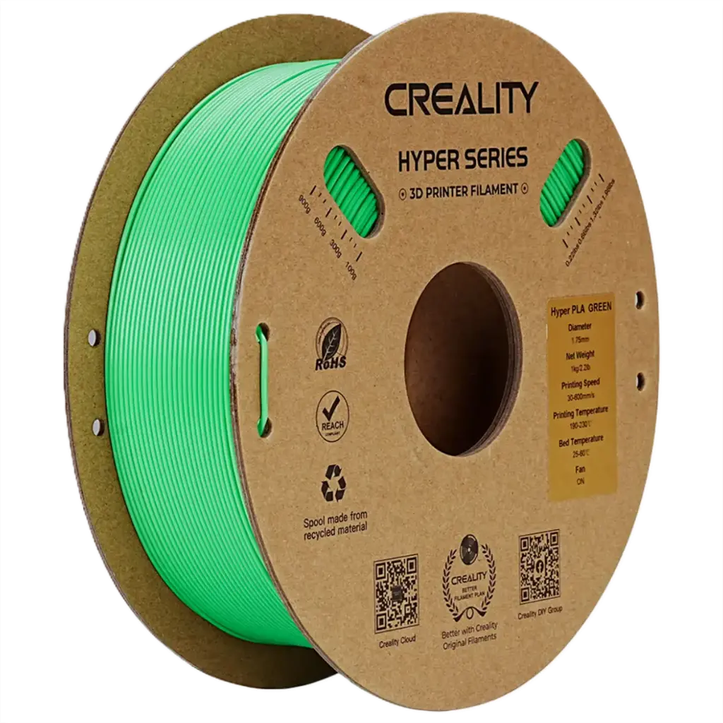 Creality Hyper PLA Filament 1kg – Green | High-Speed Printing, Strong & Smooth Finish