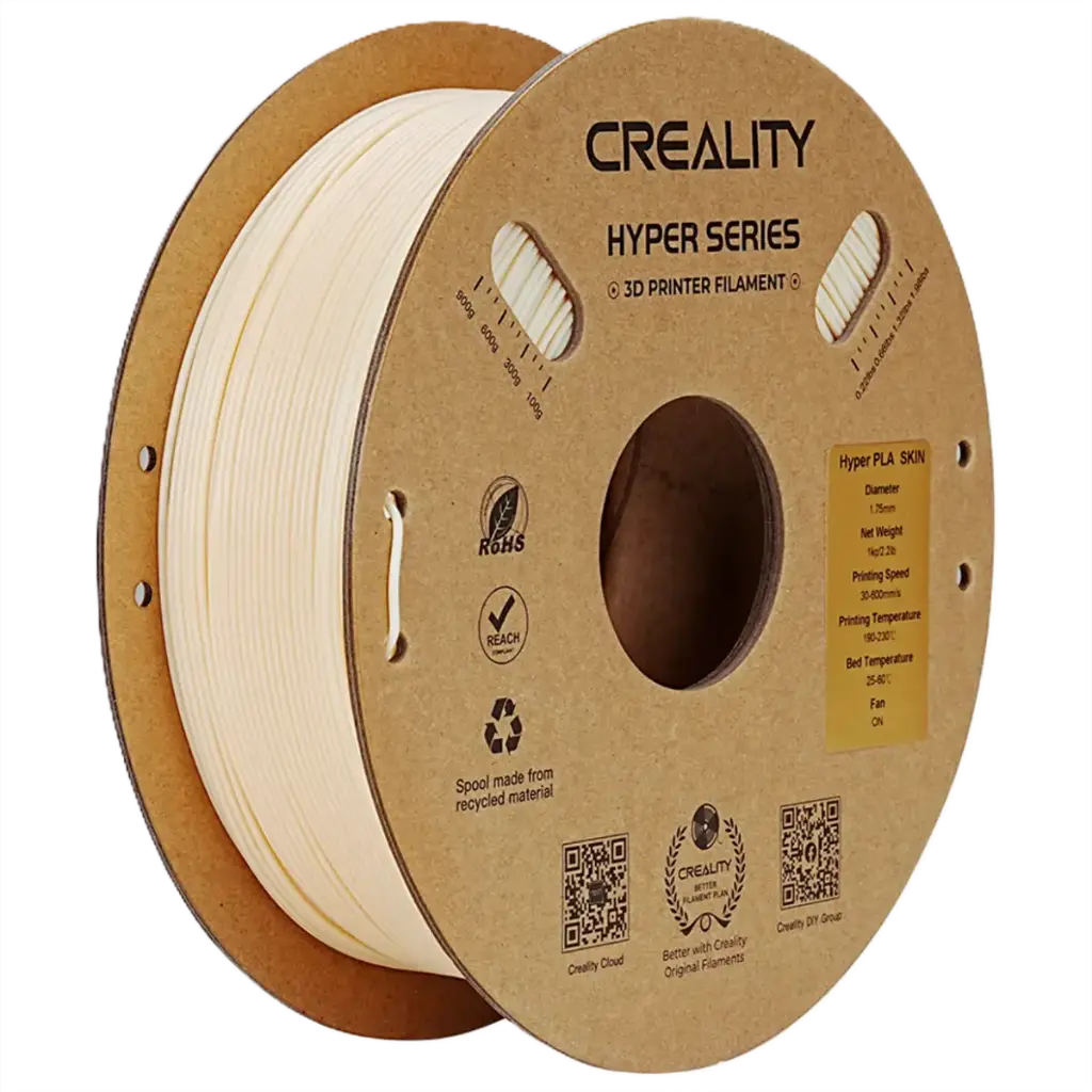 Creality Hyper PLA Filament 1kg – Skin | High-Speed Printing, Strong & Smooth Finish