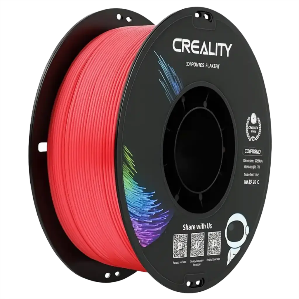 Creality Fluorescent PLA Filament 1kg – Red | Glow Effect, Easy-Print & High Precision