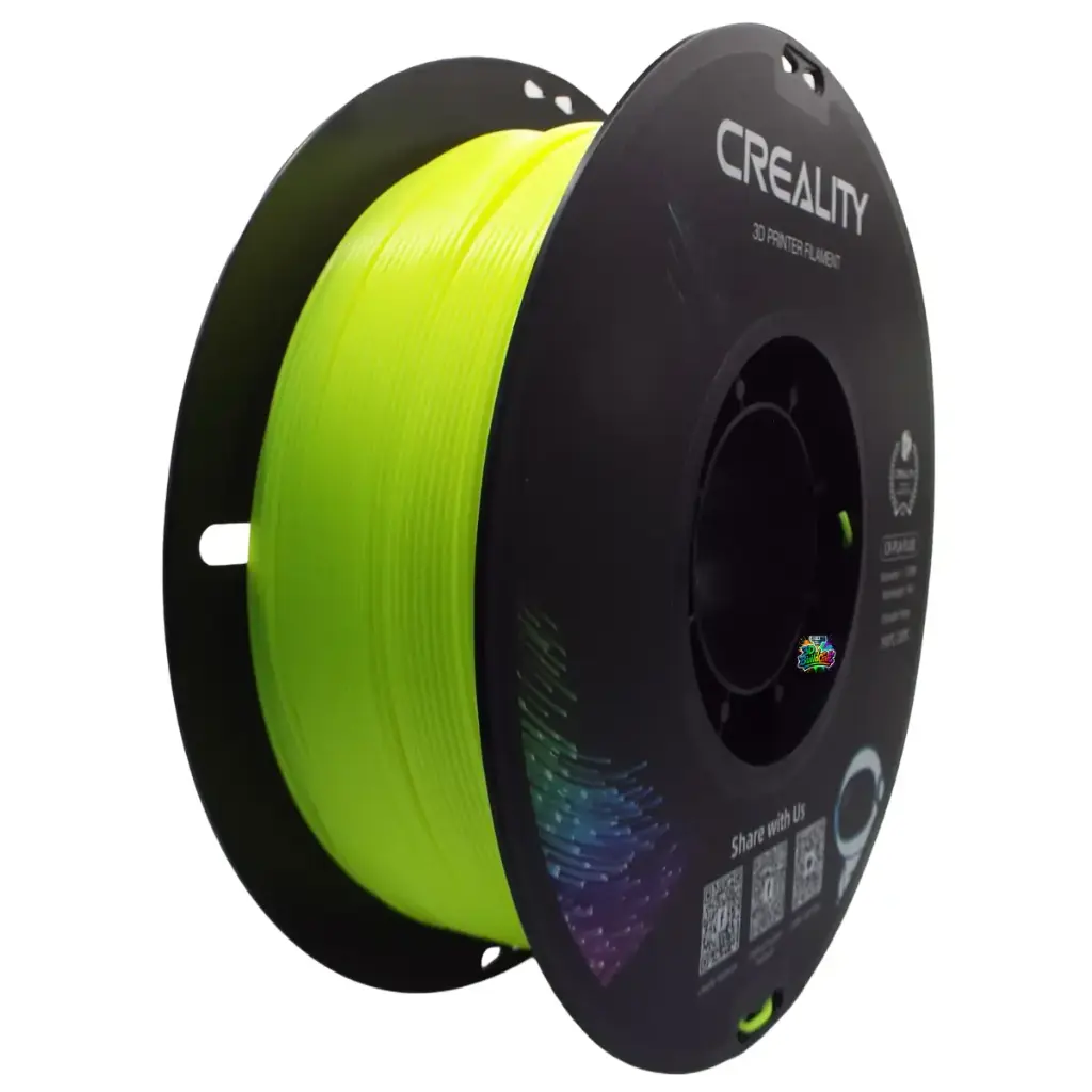 Creality Fluorescent PLA Filament 1kg – Yellow | Glow Effect, Easy-Print & High Precision