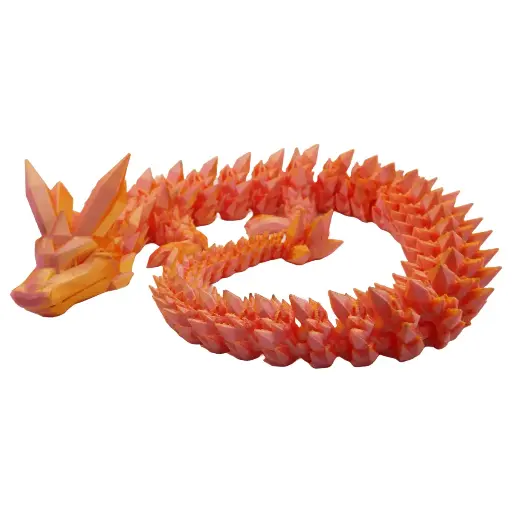 Crystal Dragon - Pink/Gold - 615mm