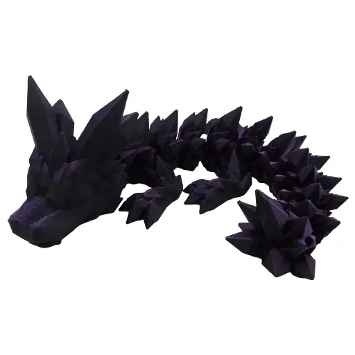 Baby Crystal Dragon - Purple/Black - 270mm