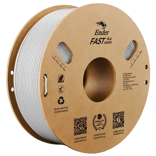 Creality Ender Fast PLA Filament 1kg – White | High-Speed 300mm/s, Ender-Optimized