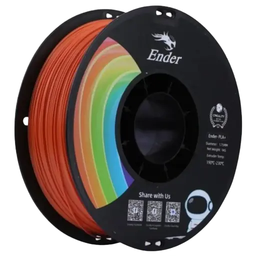 Creality Ender PLA+ Filament 1kg – Orange | Stronger, Smoother, Ender-Optimized