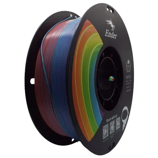Creality Ender PLA+ Filament 1kg – Rainbow | Stronger, Smoother, Ender-Optimized