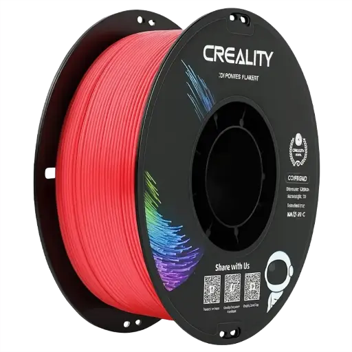 Creality Fluorescent PLA Filament 1kg – Red | Glow Effect, Easy-Print & High Precision