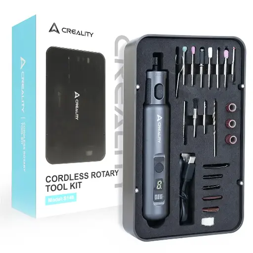 Creality Cordless Rotary Tool Kit – Precision Cutting, Sanding & Polishing for 3D Printing & DIY